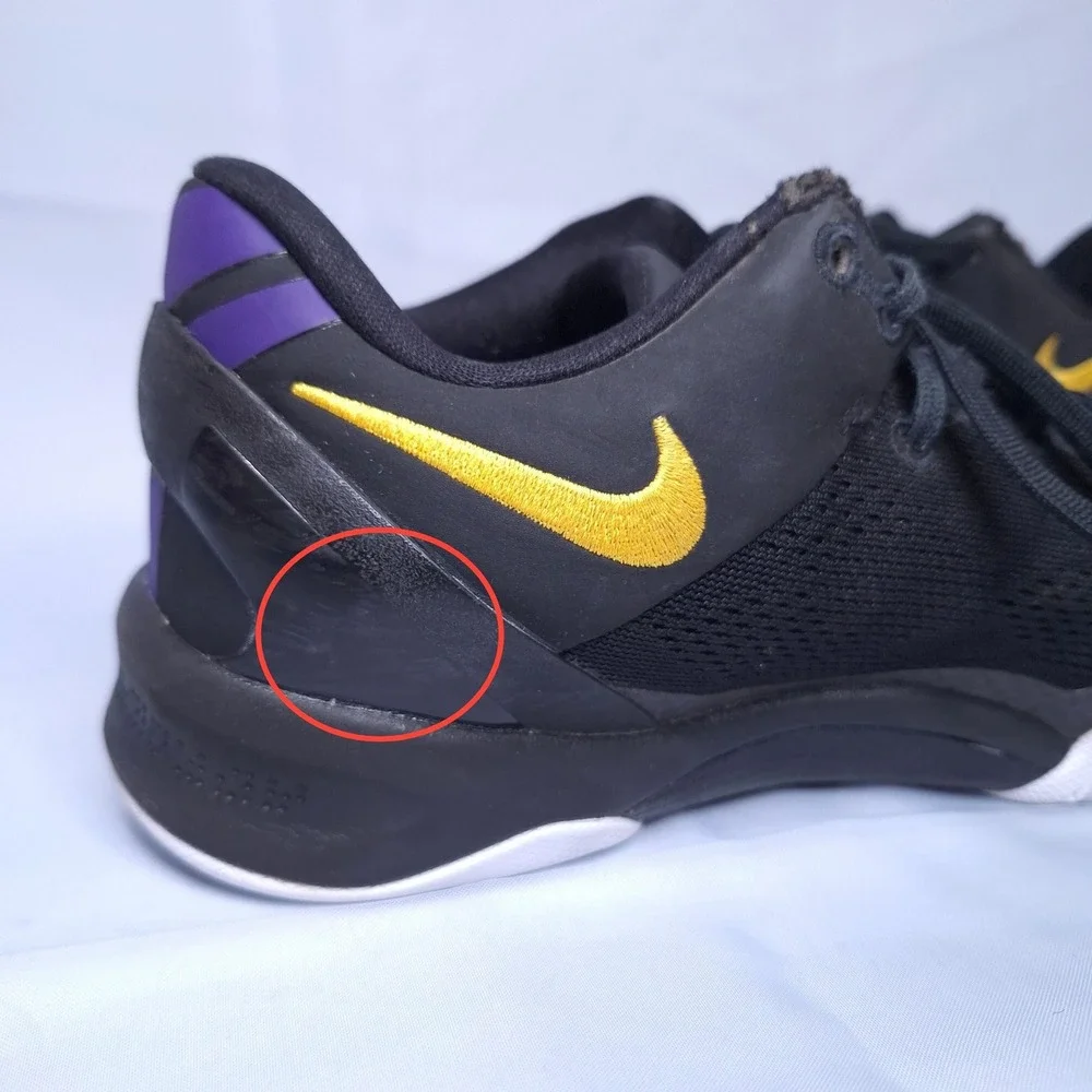 Nike Kobe 8 Protro Lakers Away Black Gold FN0266-002‎ Youth 7Y Women 8.5 EUR 40
